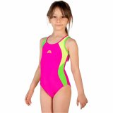 Badedragt til piger Aquarapid Costume Fuchsia #1