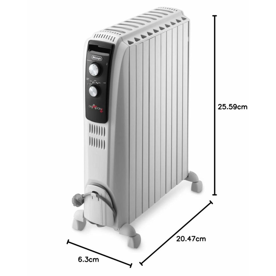 Olieradiator DeLonghi DRAGON5TRD51025 Hvid #4