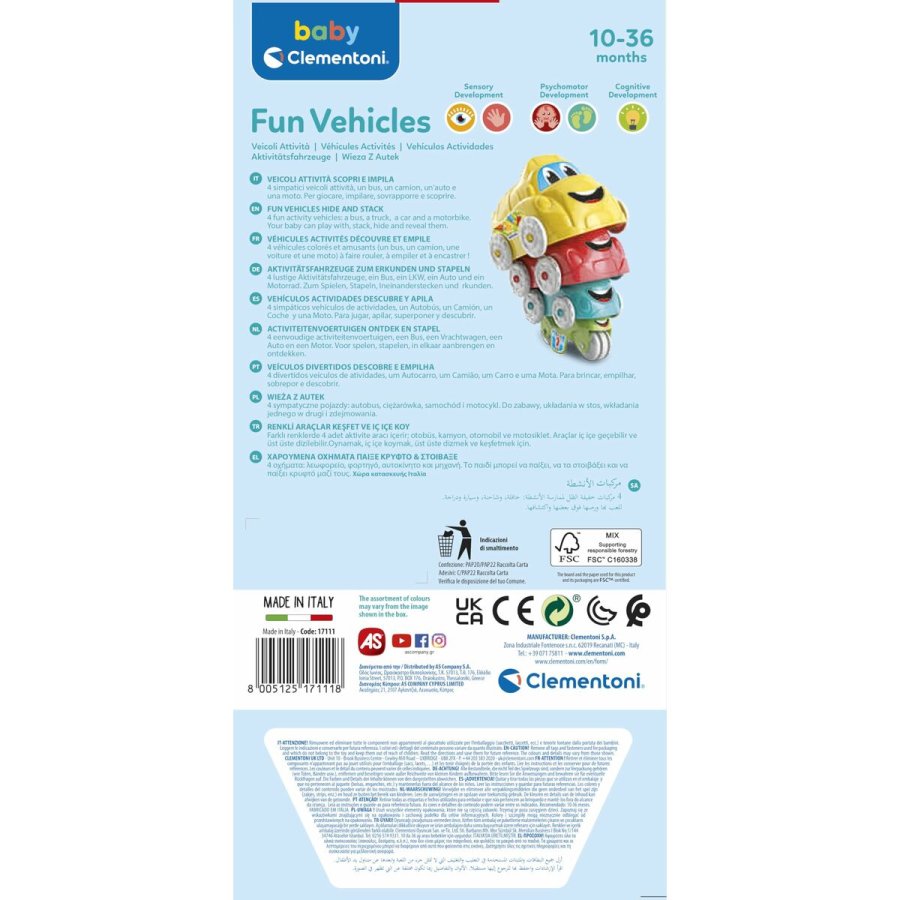 Legetjsst med kretjer Clementoni (4 pcs) #5