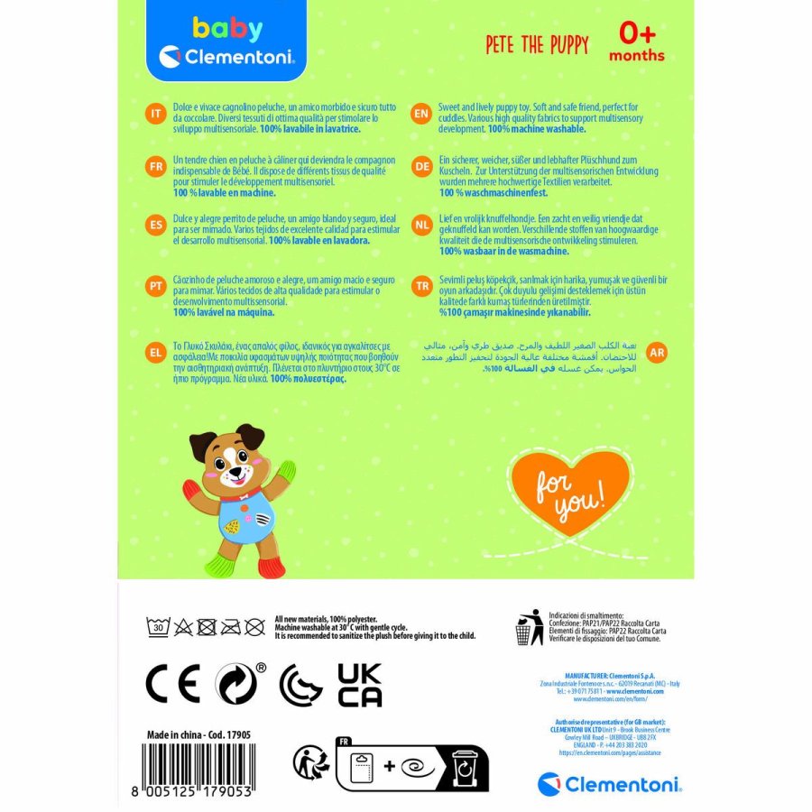 Bamse Clementoni Pete Hund 16 x 22,5 x 8,5 cm #2