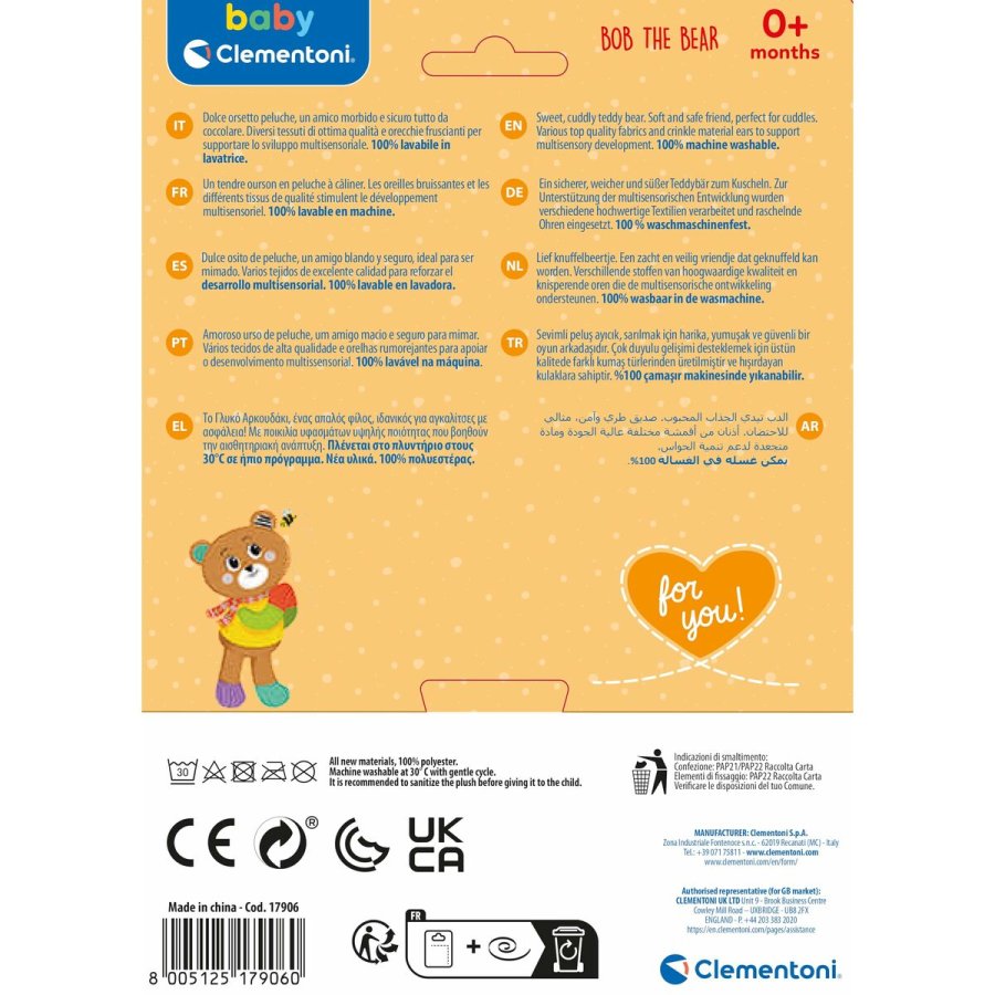 Bamse Clementoni Bob Bjrn 16 x 22,5 x 8,5 cm #3