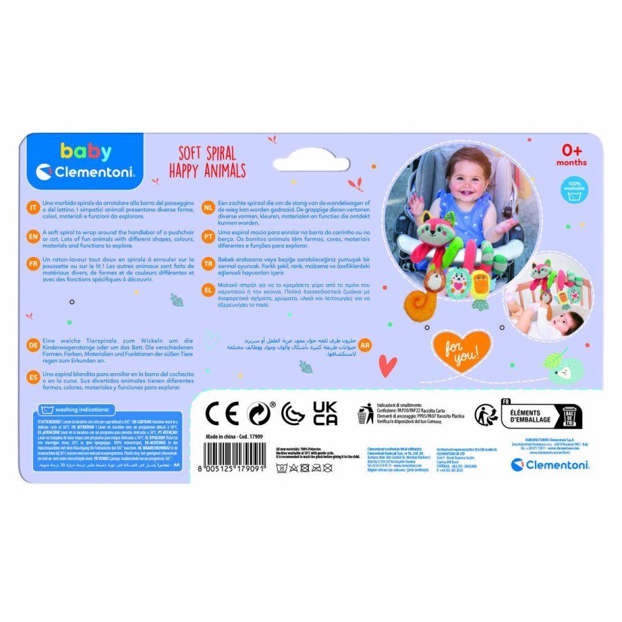Aktivitetsspiral Clementoni 30 x 18 x 15 cm dyr #2