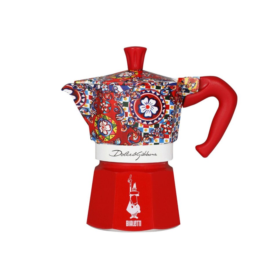 Italiensk Kaffekande Bialetti MOKA EXPRESS D&G 3T Aluminium Bakelit 3 Skodelice #1