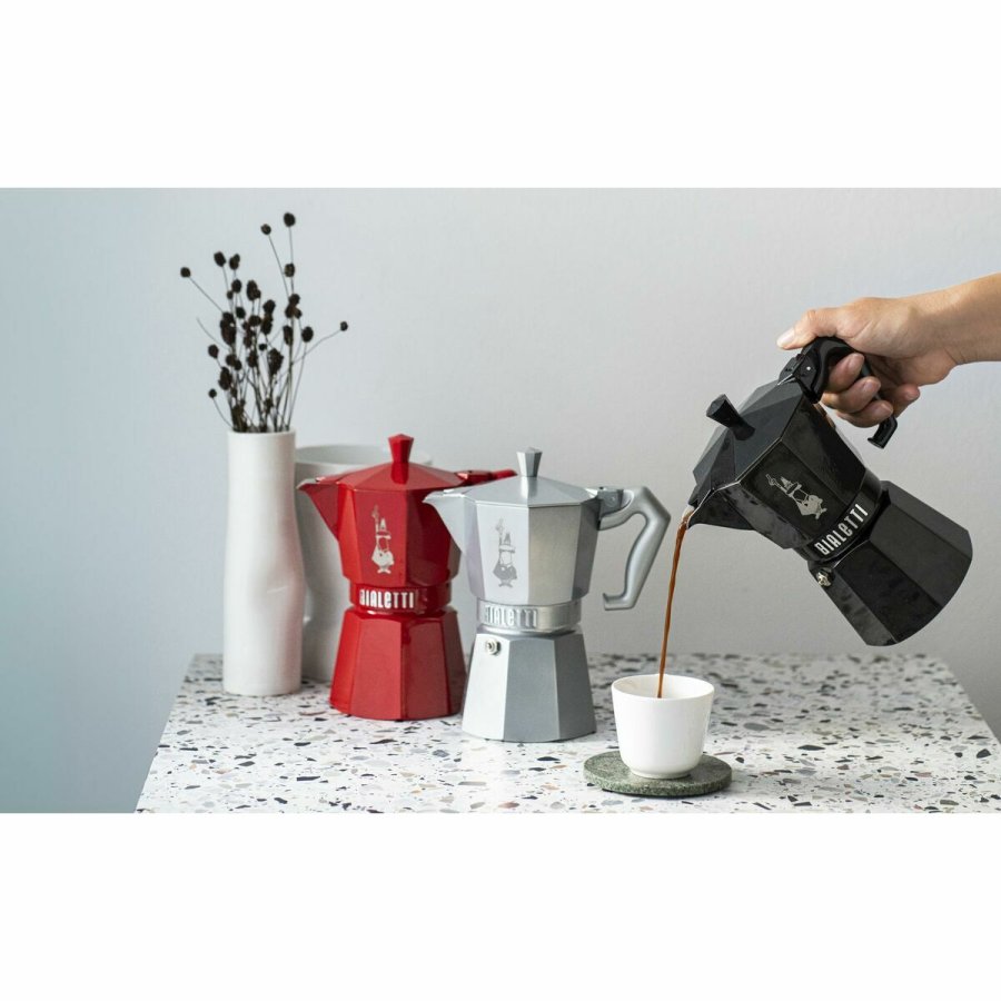 Italiensk Kaffekande Bialetti MOKA EXCLUSIVE Rd Aluminium 6 Kopper #4