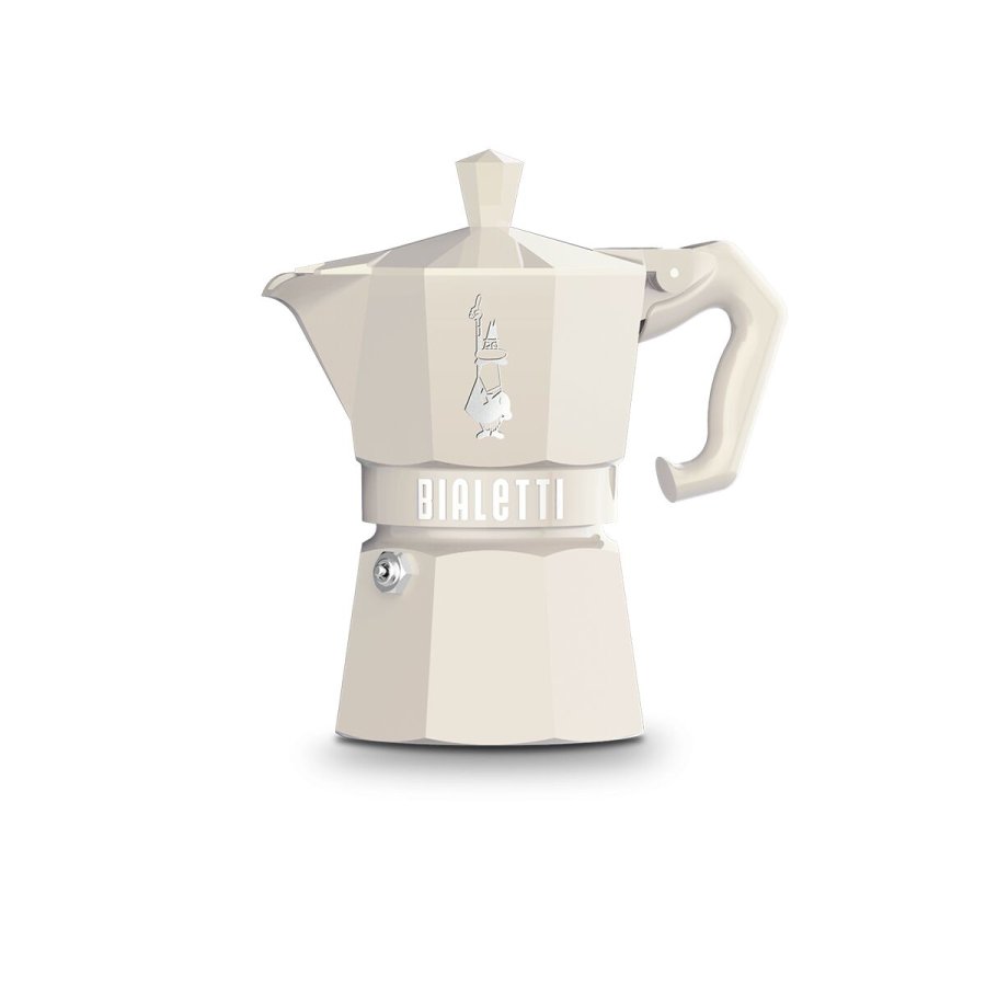 Italiensk Kaffekande Bialetti MOKA EXCLUSIVE CREAM 3T Fldefarvet Aluminium 3 Skodelice #1