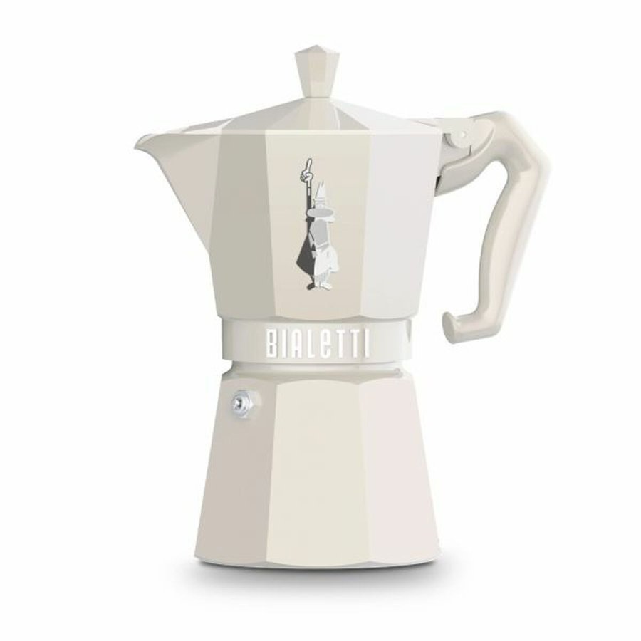Italiensk Kaffekande Bialetti MOKA EXCLUSIVE CREAM 6T Fldefarvet Aluminium 6 Kopper (6 enheder) #1