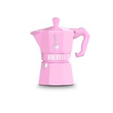 Italiensk Kaffekande Bialetti MOKA EXCLUSIVE 3T Pink Aluminium Bakelit 3 Skodelice #1