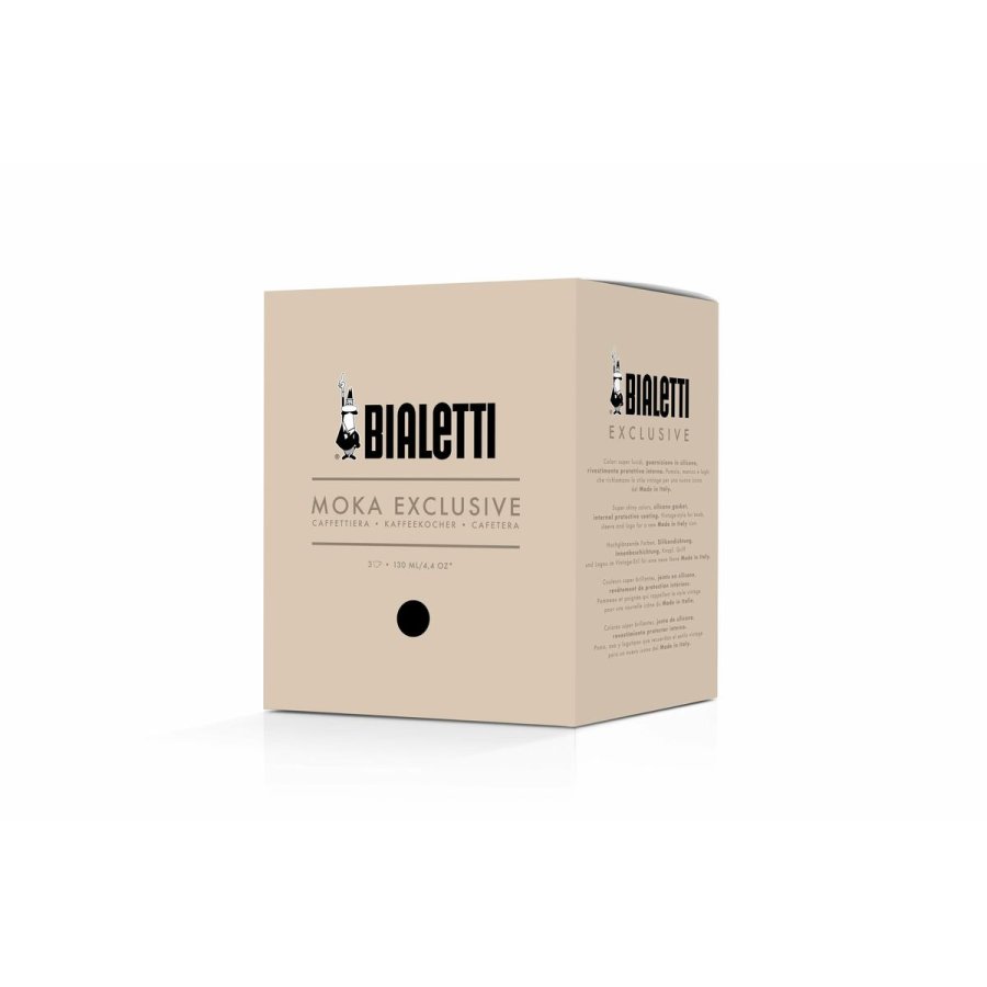 Italiensk Kaffekande Bialetti MOKA EXCLUSIVE Sort Aluminium 3 Skodelice #3