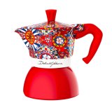 Italiensk Kaffekande Bialetti D&G RED 4T Rd Rustfrit stl 4 Skodelice #1