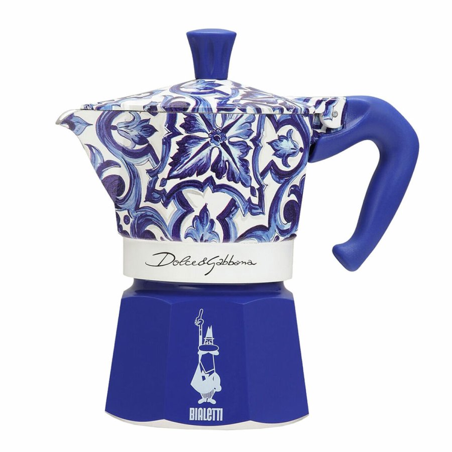 Italiensk Kaffekande Bialetti MOKA D&G BLU MEDIT. 3T Bl Aluminium 3 Skodelice #1