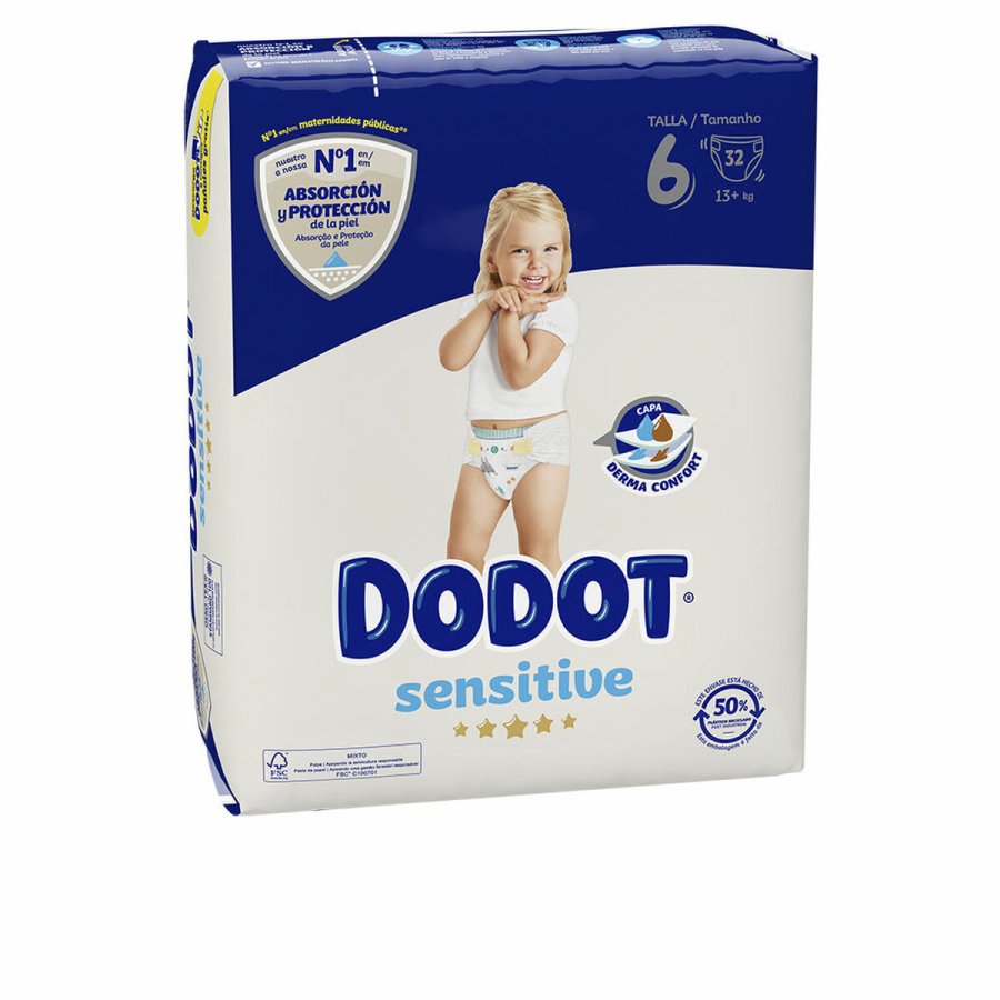 Engangsbleer Dodot Sensitive 6 +13 kg (32 enheder) #1