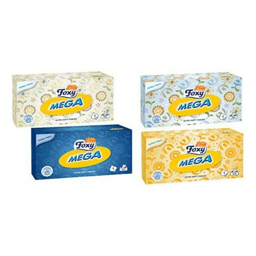 Lenos de Papel FACIAL MEGA Foxy 857-0140 (200 uds) #1