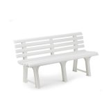 B�nk med rygl�n IPAE Progarden ORCHIDEA Hvid polypropylen (145 x 49 x 74 cm) #1