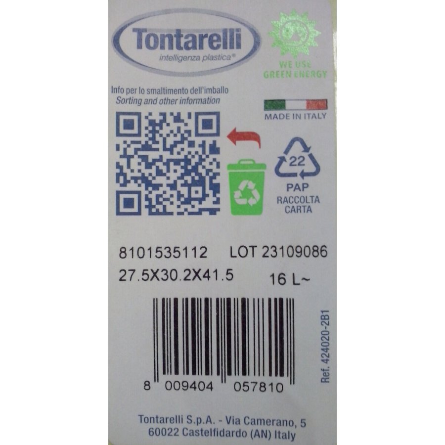 Skraldespand Tontarelli Carolina 16 L #9