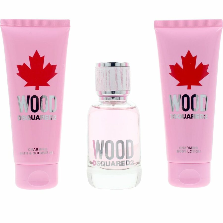 Parfume st til kvinder Dsquared2 WOOD POUR FEMME 3 Dele #1