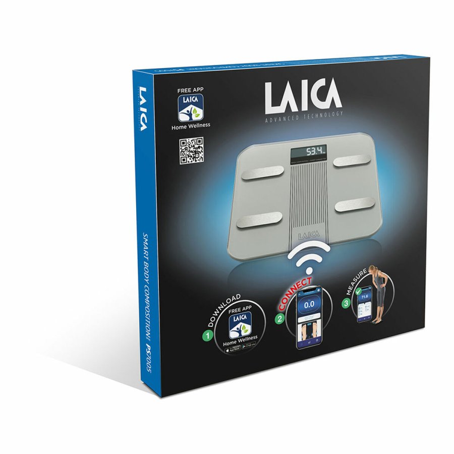 Bluetooth LAICA Hvid Hrdet glas 180 kg #4