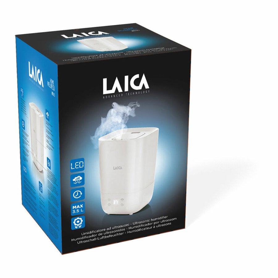 Ultralydsbefugter og aromadiffusor med LED LAICA 25 W 3,3 L Hvid #13