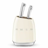 St med kkkenknive og holder Smeg KBSF02CR Fldefarvet Rustfrit stl #1