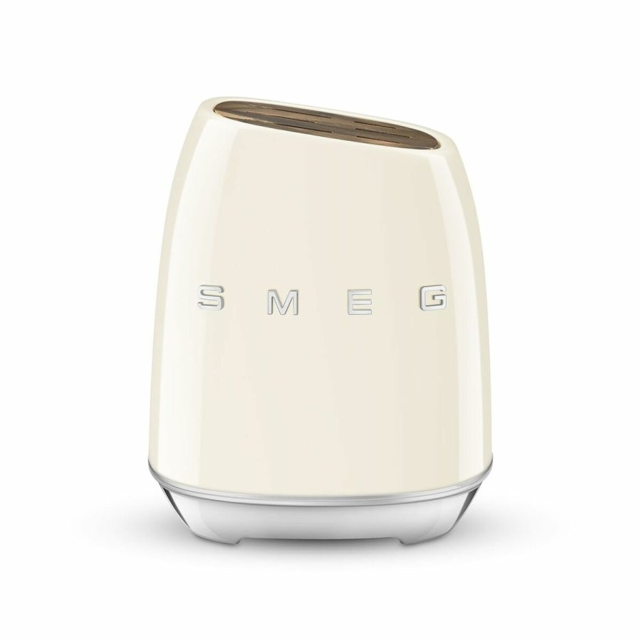 St med kkkenknive og holder Smeg KBSF02CR Fldefarvet Rustfrit stl #2