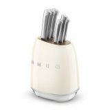St med kkkenknive og holder Smeg KBSF02CR Fldefarvet Rustfrit stl #3