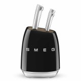 St med kkkenknive og holder Smeg KBSF02BL #1