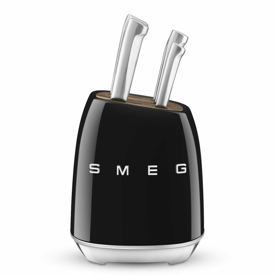 St med kkkenknive og holder Smeg KBSF02BL #1