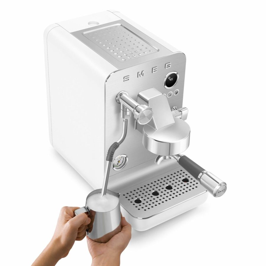 Hurtig manuel kaffemaskine Smeg EMC02WHMEU Hvid 1350 W 1 L #6
