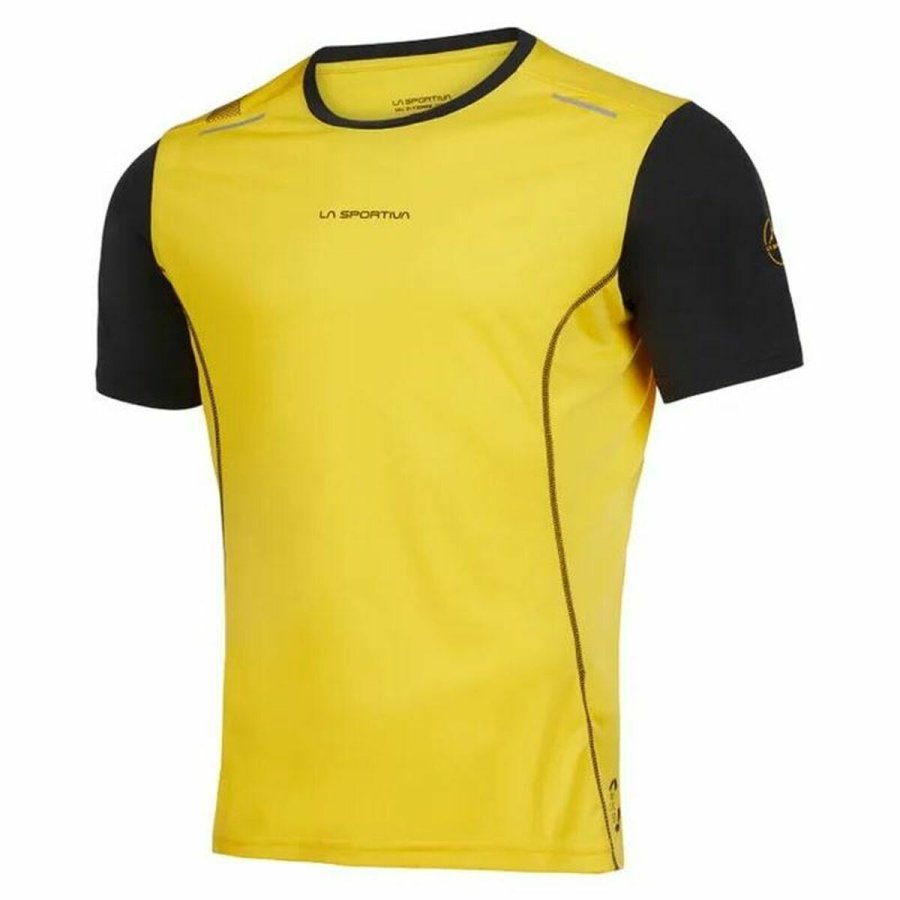 Kortrmet T-shirt til Mnd La Sportiva Tracer Gul Sort #1