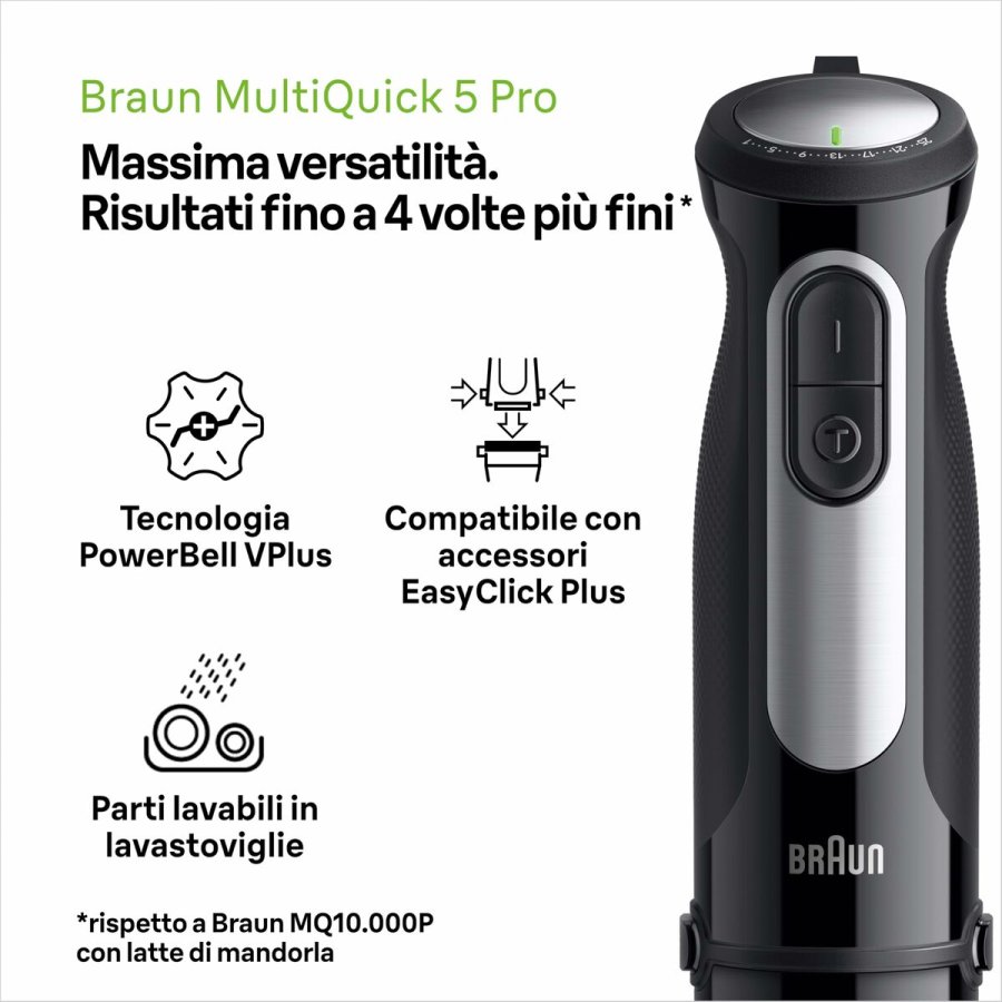 Mini piskeris og skummer Braun MQ55236MBK #7
