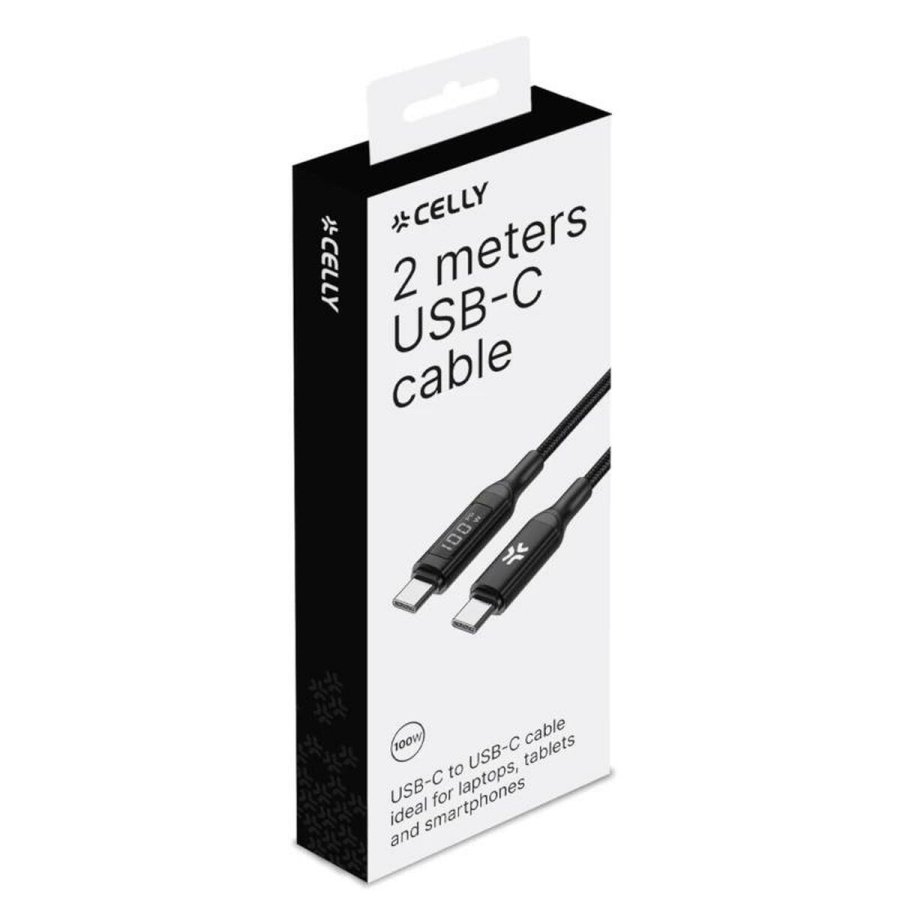 USB-C-kabel Celly USBCUSBC100WLED #3