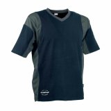 Kort�rmet T-shirt til M�nd Cofra Java M�rkebl� #1