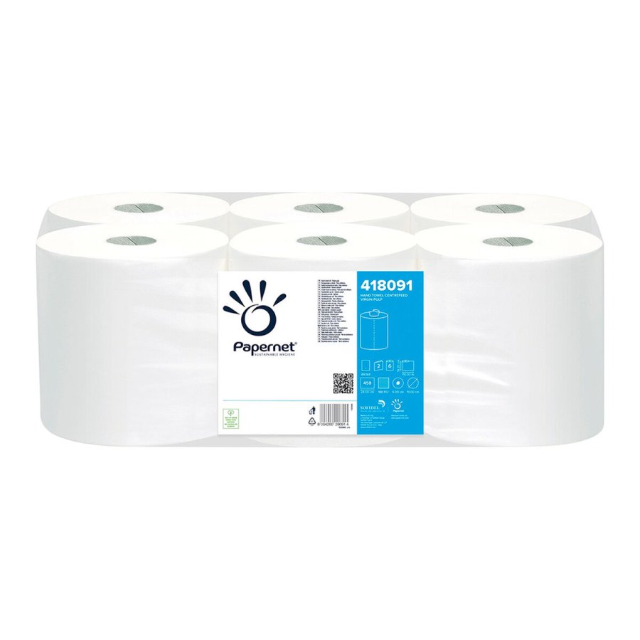 Hndtrringspapir Papernet Pasta 418091 Hvid (6 enheder) #1
