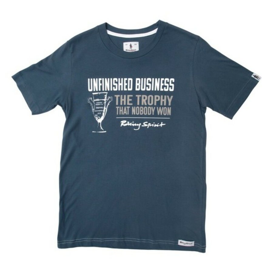 Kort�rmet T-shirt til M�nd OMP Slate Unfinished Business M�rkebl� #1