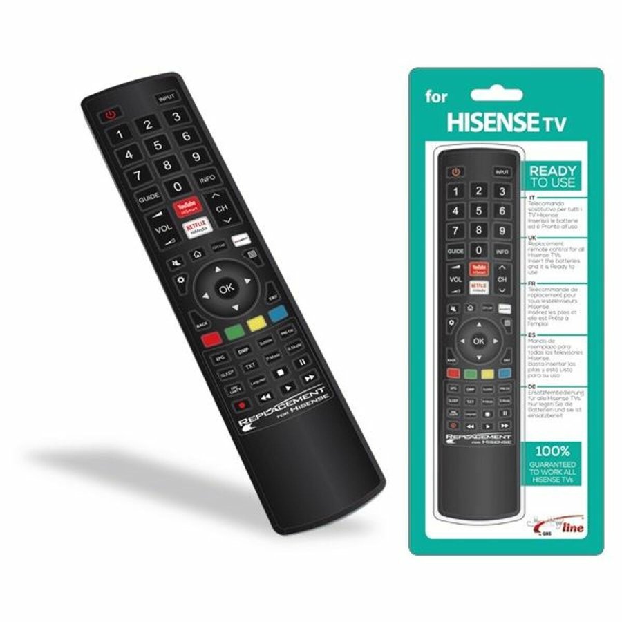 Universal fjernbetjening Hisense 1720 Sort #1