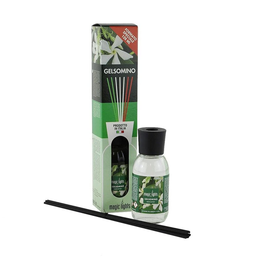 Luftfrisker Magic Lights Mikado Hvide Blomstret (125 ml) #1