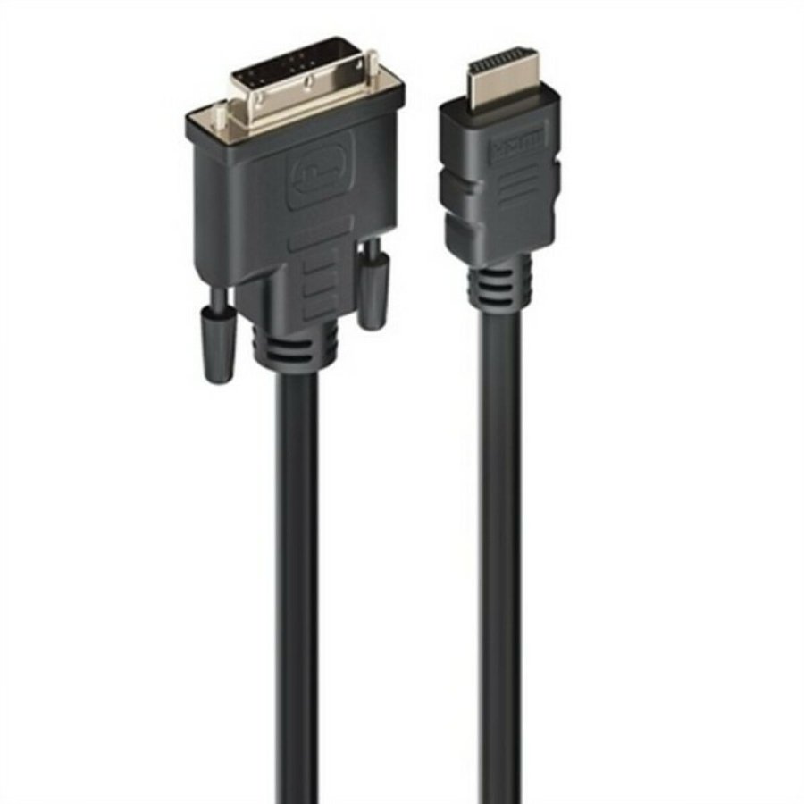 HDMI til DVI-kabel Ewent EC1350 Sort #1