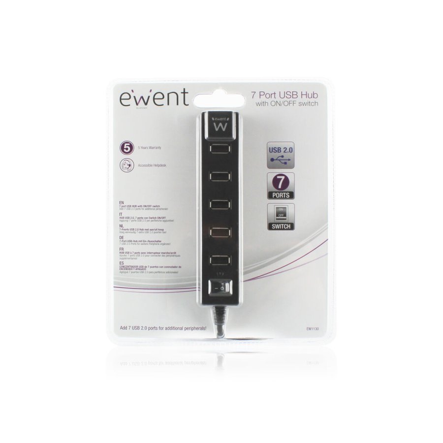 USB Hub Ewent EW1130 Sort #3
