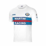 Kort�rmet T-shirt til M�nd Sparco Martini Racing Hvid XL #1