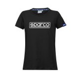 Kortrmet T-shirt til Kvinder Sparco LADY FRAME Sort (S) #1