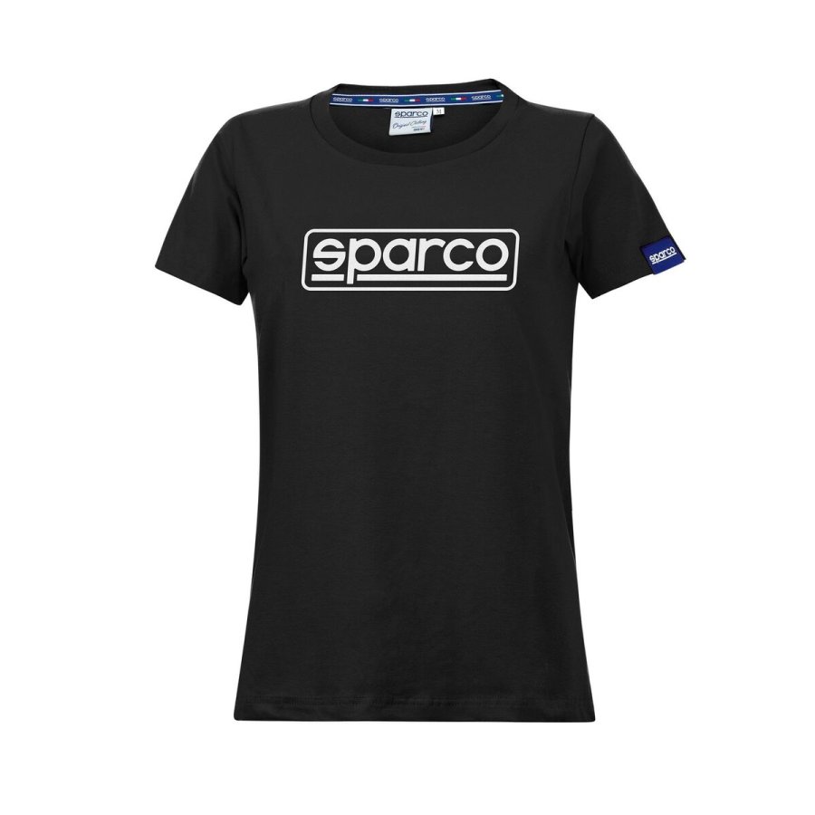Kortrmet T-shirt til Kvinder Sparco LADY FRAME Sort (S) #1