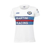 Kort�rmet T-shirt til Kvinder Sparco Martini Racing Hvid #1