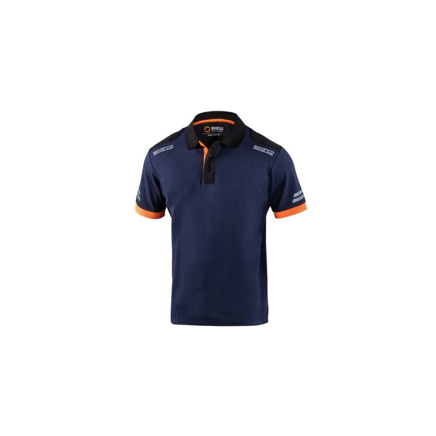 Kortrmet Polotrje til Mnd Sparco TW Bl Orange Mrkebl #1