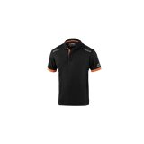 Kort�rmet Polotr�je til M�nd Sparco POLO SPARCO TECH XXXL Sort Orange #1