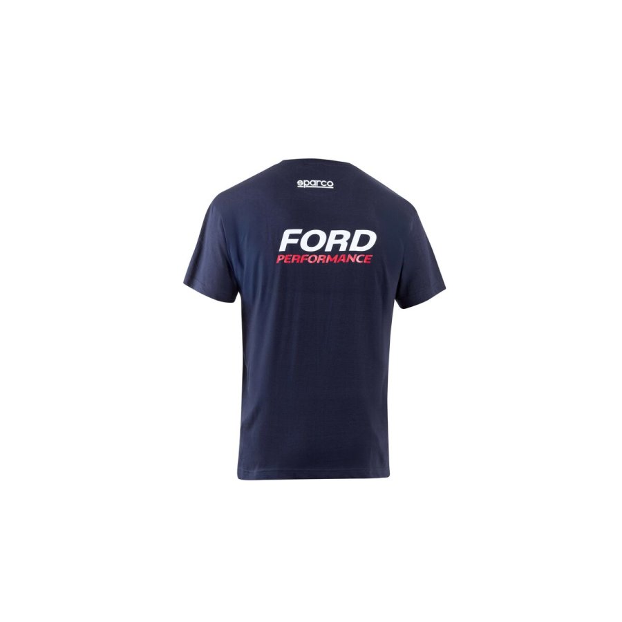 Kort�rmet T-shirt til M�nd Sparco FORD PERFORMANCE XXL Bl� #2