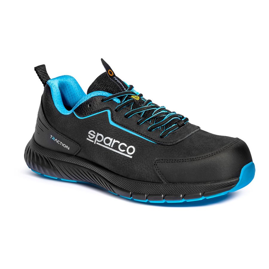 Sikkerhedssko Sparco traction nubuck takuma esd s3s sr fo hro sc Sort #1