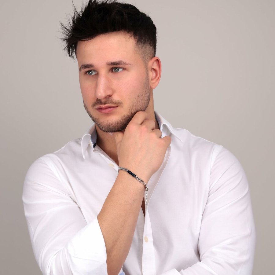 Armbnd til mnd Maserati JM221ATY09 Rustfrit stl 25 cm #6