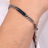Armbnd til mnd Maserati JM221ATY09 Rustfrit stl 25 cm #7