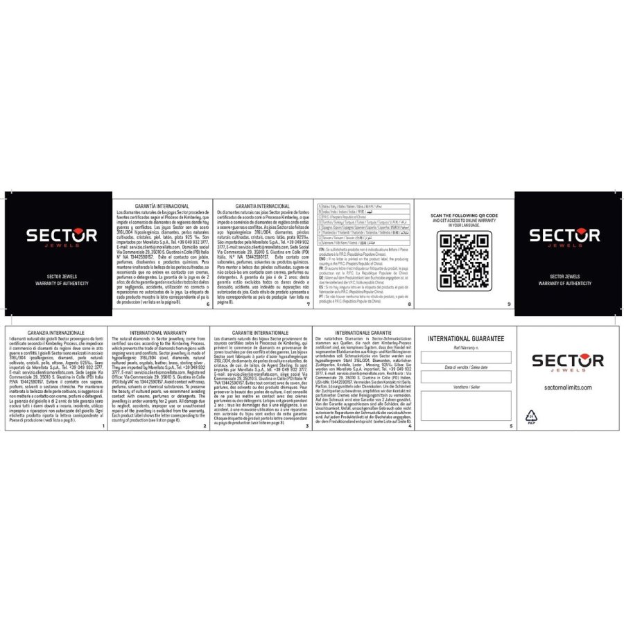 Armbnd til mnd Sector SZV102 Lder 21 cm #5