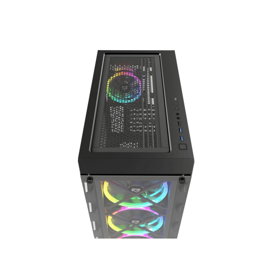 ATX Semi-t�rn kasse Nfortec NF-CS-DRACOX-B Sort #2