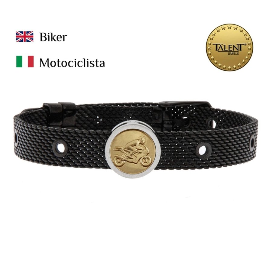 Unisex armbnd Biker Talent Jewels TJA-1-09-01-2-235 Sort #2